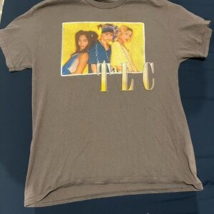 2000s TLC gray Short Sleeve Graphic Tee